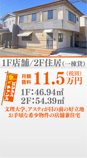 1F店舗/2F住居